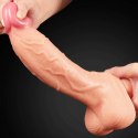 Dildo dwuwarstwowe Lovetoy platynowy silikon 25 cm Lovetoy