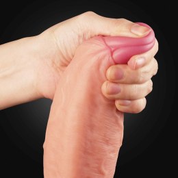 Dildo dwuwarstwowe Lovetoy platynowy silikon 28 cm Lovetoy