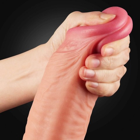 Dildo dwuwarstwowe Lovetoy platynowy silikon 30.5 cm Lovetoy