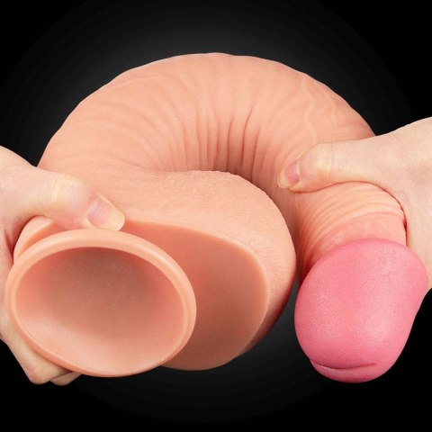 Dildo dwuwarstwowe Lovetoy platynowy silikon 30.5 cm Lovetoy