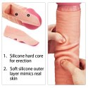 Dildo dwuwarstwowe Lovetoy platynowy silikon 30.5 cm Lovetoy