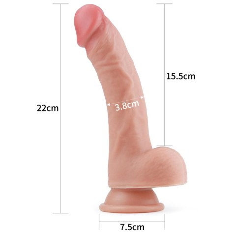 Dildo dwuwarstwowe Lovetoy silikonowe 20,5 cm Lovetoy