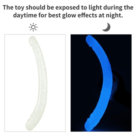 Dildo podwójne Lovetoy Lumino Play świecące 37 cm Lovetoy