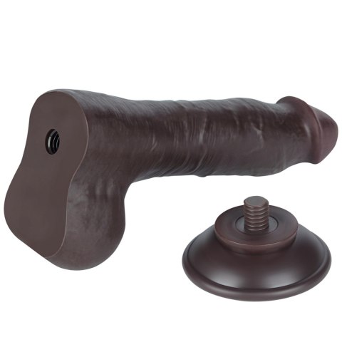 Dildo realistyczne Lovetoy z przesuwającą się skórą czarny 8 cali Lovetoy
