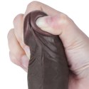 Dildo realistyczne Lovetoy z przesuwającą się skórą czarny 8 cali Lovetoy