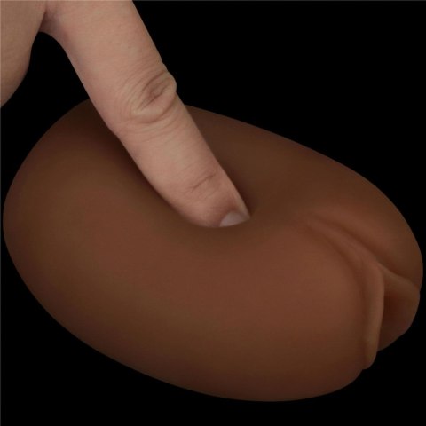 Dwustronny masturbator Lovetoy TPE brązowy 10,3 cm Lovetoy