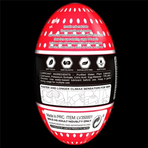Masturbator Lovetoy Egg z guzkami TPE 13 cm Lovetoy