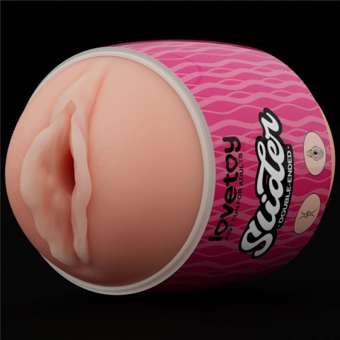 Masturbator dwustronny Lovetoy TPE cielisty 10 cm Lovetoy