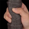 Dildo dwuwarstwowe Lovetoy giętkie czarne 40 cm Lovetoy