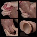 Dildo dwuwarstwowe Lovetoy platynowy silikon 27 cm Lovetoy