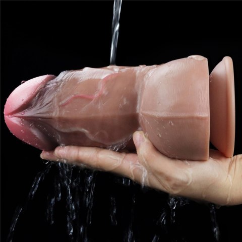 Dildo dwuwarstwowe Lovetoy silikonowe 18 cm Lovetoy