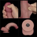 Dildo realistyczne Lovetoy Sliding Skin Pro II wibrujące z pilotem 20 cm Lovetoy