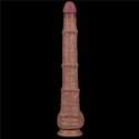 Dildo realistyczne dwuwarstwowe Lovetoy wibrujące giętkie 40 cm Lovetoy