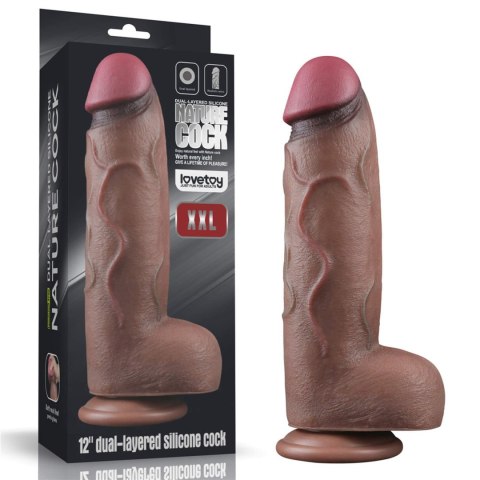 Dildo silikonowe Lovetoy dwuwarstwowe 31 cm Lovetoy