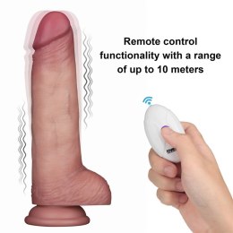 Dildo wibrujące Lovetoy Sliding Skin Pro II silikon 21.5 cm pilot USB Lovetoy