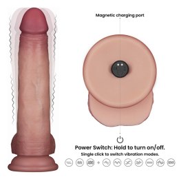 Dildo wibrujące Lovetoy Sliding Skin Pro II silikon 21.5 cm pilot USB Lovetoy