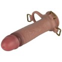 Strap on z prętem silikonowym Lovetoy Ingen cielisty L XL 2XL 22.8 cm Lovetoy