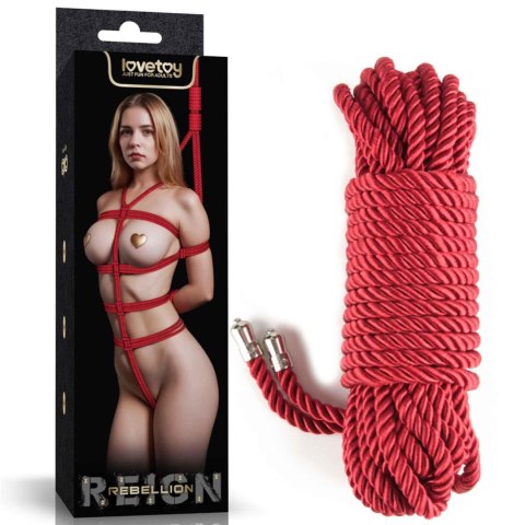 Sznur bondage Lovetoy Rebellion Reign czerwony 10 m Lovetoy