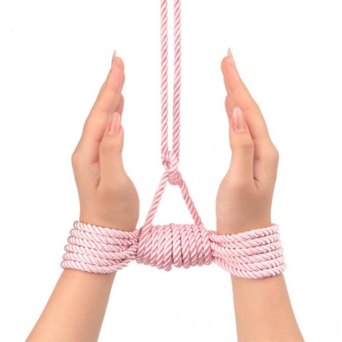 Lina bondage Lovetoy Rebellion Reign Rose jedwabista 10 m różowa Lovetoy