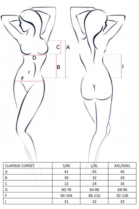 Bielizna-CLARISSE CORSET black S/M - Casmir Casmir Bielizna-CLARISSE CORSET black S/M - Casmir Casmir