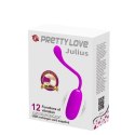 Kulka orgazmowa jajeczko wibrujące 12 trybów USB fioletowa Pretty Love