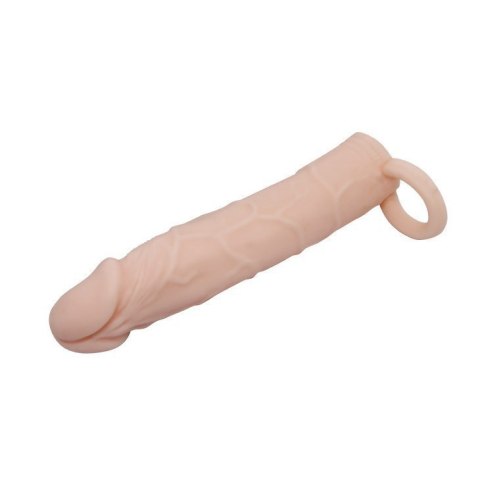 Realistyczna nakładka na penisa jądra przedłużająca 18cm Pretty Love Realistyczna nakładka na penisa jądra przedłużająca 18cm Pretty Love