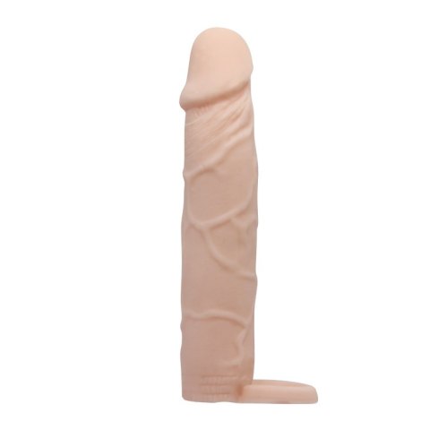 Realistyczna nakładka na penisa jądra przedłużająca 18cm Pretty Love Realistyczna nakładka na penisa jądra przedłużająca 18cm Pretty Love