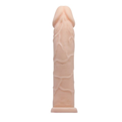 Realistyczna nakładka na penisa jądra przedłużająca 18cm Pretty Love Realistyczna nakładka na penisa jądra przedłużająca 18cm Pretty Love