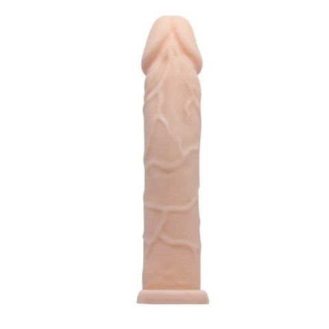 Realistyczna nakładka na penisa jądra przedłużająca 18cm Pretty Love Realistyczna nakładka na penisa jądra przedłużająca 18cm Pretty Love