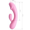 Wibrator do punktu G łechtaczki króliczek 17cm USB 12 trybów Pretty Love