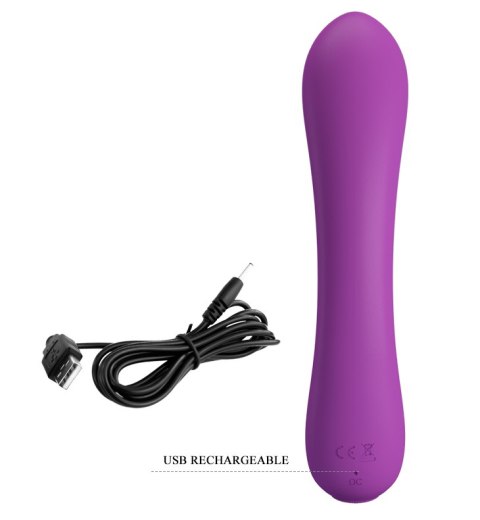 Wibrator klasyczny masażer sex stymulator 19cm USB 12trybów Pretty Love Wibrator klasyczny masażer sex stymulator 19cm USB 12trybów Pretty Love