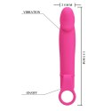 Wibrator klasyczny realistyczny penis 15cm 10 trybów Pretty Love