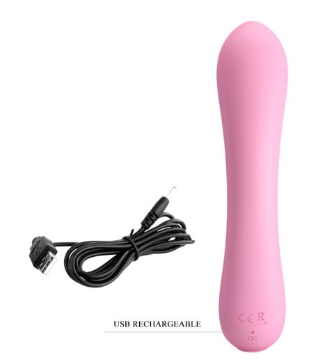 Wibrator klasyczny wygięty punkt g 12trybów 19cm USB Pretty Love Wibrator klasyczny wygięty punkt g 12trybów 19cm USB Pretty Love