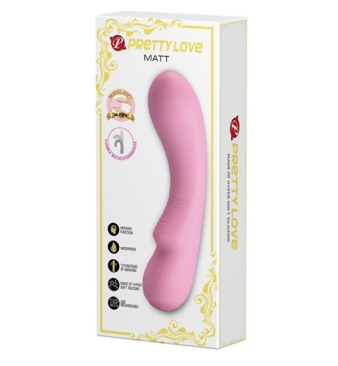 Wibrator klasyczny wygięty punkt g 12trybów 19cm USB Pretty Love Wibrator klasyczny wygięty punkt g 12trybów 19cm USB Pretty Love