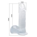 Dildo realistyczne naturalny penis przyssawka 19cm BAILE