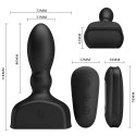 Korek analny duży sex plug pompowany wibrujący USB Mr. Play