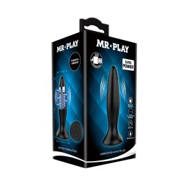 Wibrujący korek analny sex zatyczka plug 12cm Mr. Play