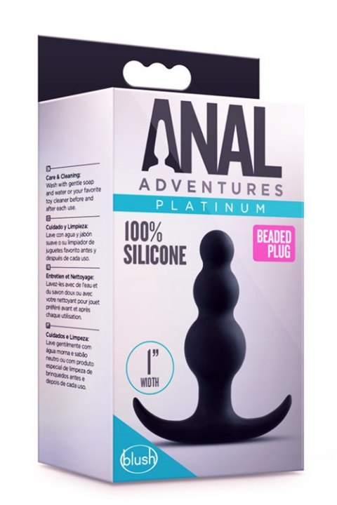 ANAL ADVENTURES PLATINYM BEADED PLUG Blush ANAL ADVENTURES PLATINYM BEADED PLUG Blush