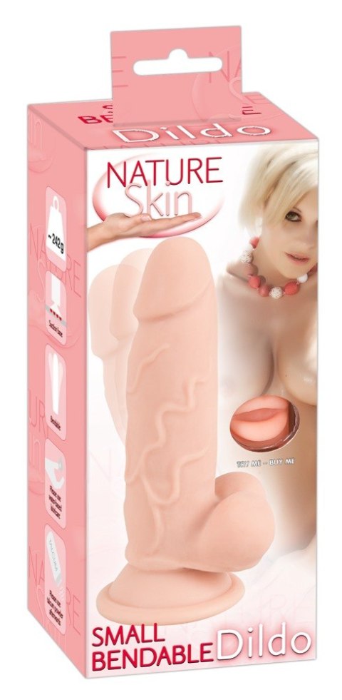 Dildo wyginane penis realistyczny sex członek 17cm Nature Skin