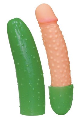 Dildo ogórek z penisem w środku tryskające 25cm