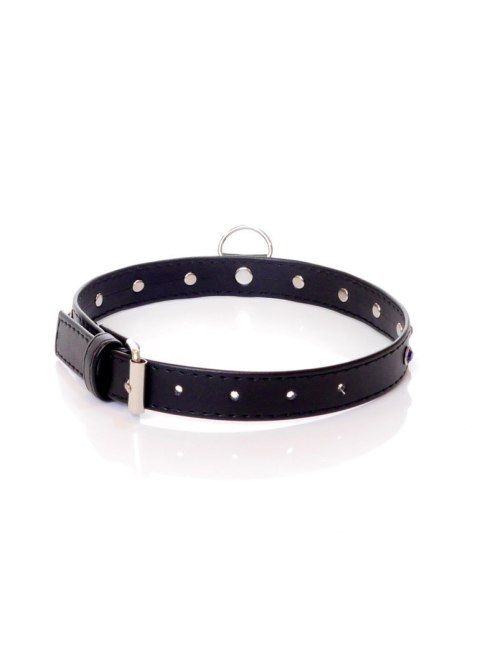 Obroża ozdobna BDSM bondage 2cm kryształki granat Fetish Boss Series Obroża ozdobna BDSM bondage 2cm kryształki granat Fetish Boss Series