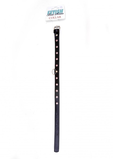 Obroża ozdobna BDSM bondage 2cm kryształki różowe Fetish Boss Series Obroża ozdobna BDSM bondage 2cm kryształki różowe Fetish Boss Series