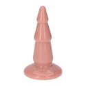 Korek plug analny stożek wieża z przyssawką 13cm cielisty Toyz4lovers