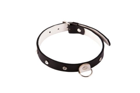 Obroża BDSM damska biała wąska skóra naturalna Whips Collections Obroża BDSM damska biała wąska skóra naturalna Whips Collections