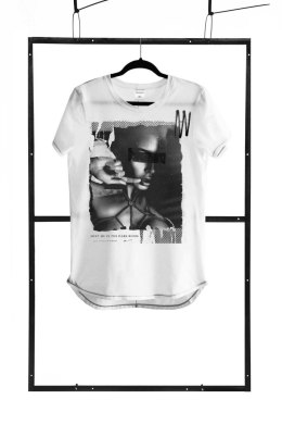 T-shirt men white XL fashion Demoniq