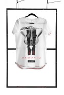 T-shirt men white M fashion Demoniq