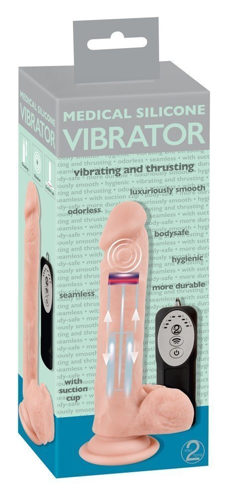 Wibrator realistyczny posuw przyssawka 8trybów 21cm You2Toys Wibrator realistyczny posuw przyssawka 8trybów 21cm You2Toys