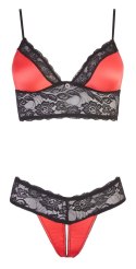 Komplet bielizny czerwony XL Cottelli LINGERIE