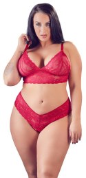 Komplet bielizny czerwony XL Cottelli CURVES