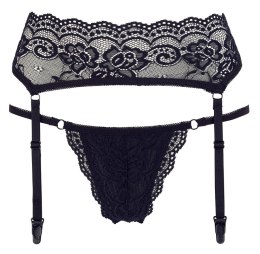 Stringi i pas do pończoch L Cottelli LINGERIE